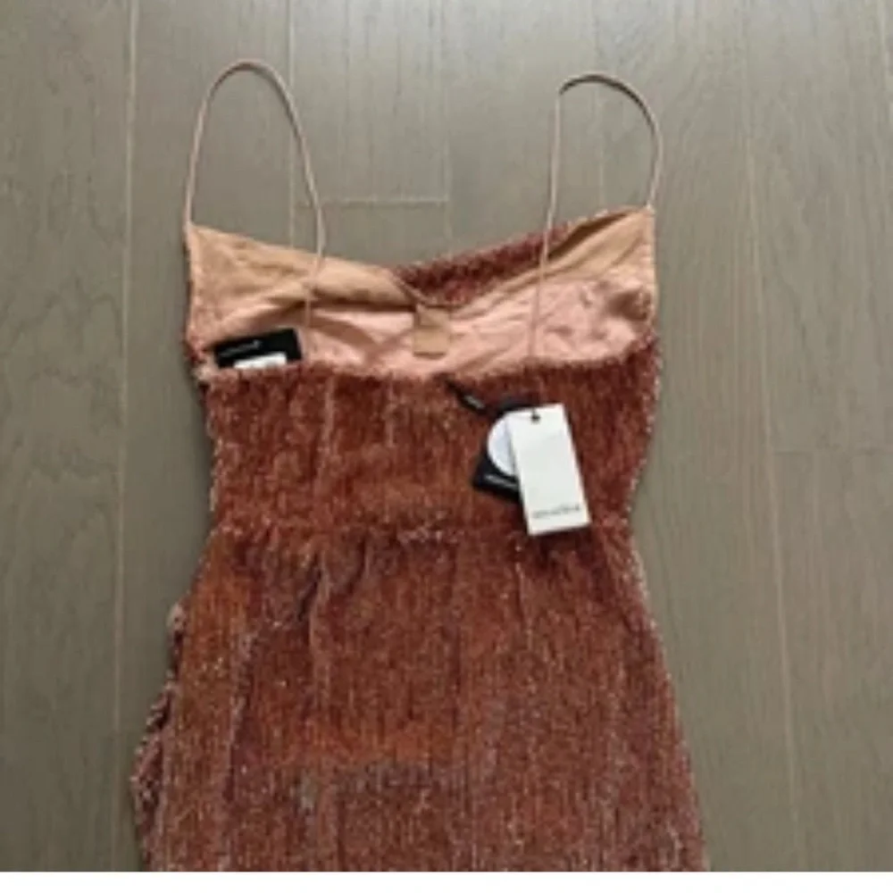 Retrofete Gold Sequin Halter Gown - Picture 7 of 9